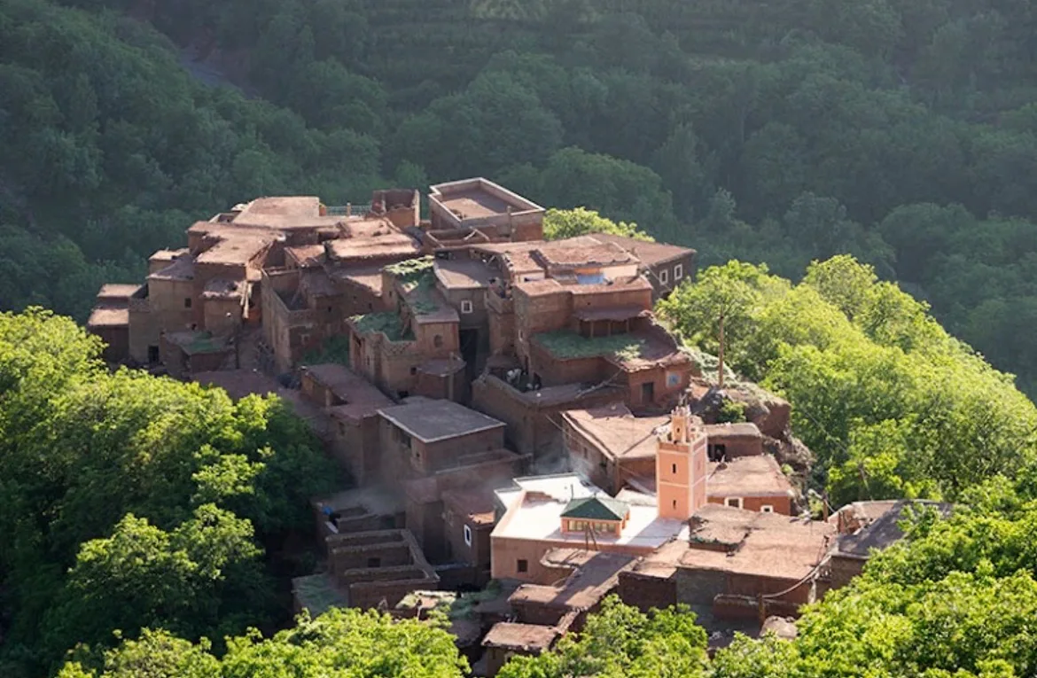 Marrakech:2-day atlas mountains trek with village stay